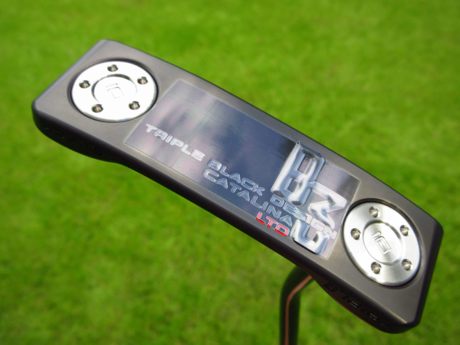 scotty cameron 2024 limited release b3 triple black design catalina 35" putter golf club