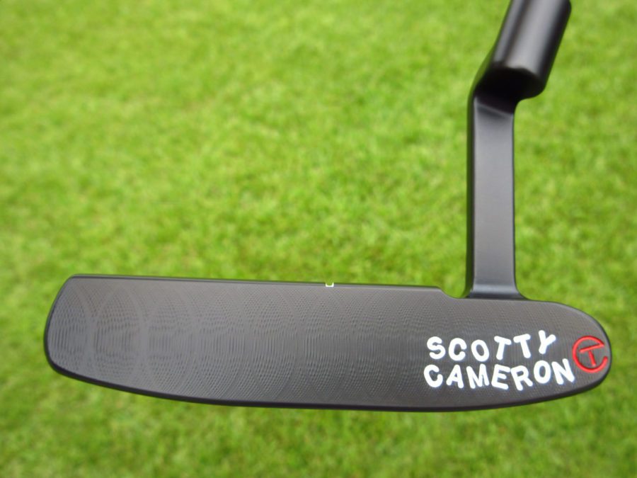 scotty cameron tour only 3x black carbon roll top 009 prototype circle t 350g putter golf club with top line