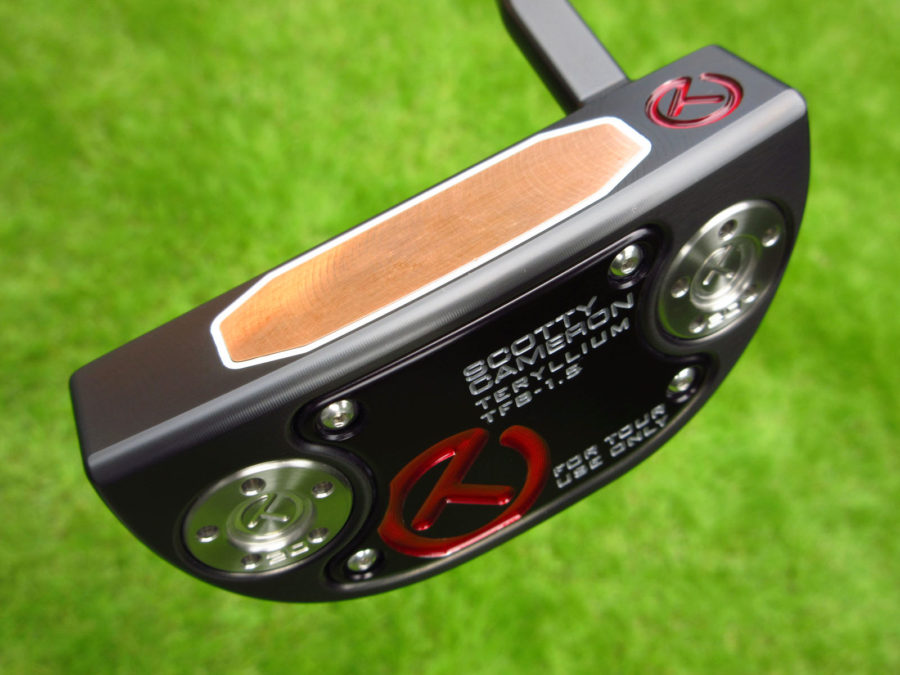 scotty cameron tour only black t22 fastback tfb 1.5 teryllium circle t jet neck putter golf club