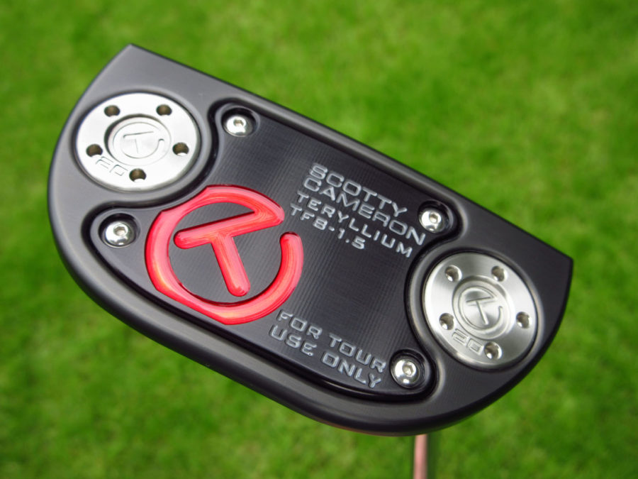 scotty cameron tour only black t22 fastback tfb 1.5 teryllium circle t jet neck putter golf club