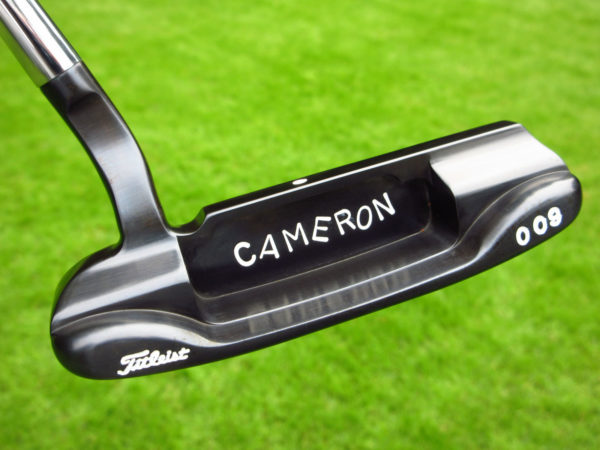 scotty cameron tour only brushed black carbon 009 1.5 prototype circle t putter golf club with sight dot