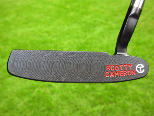 scotty cameron tour only brushed black carbon 009 1.5 prototype circle t putter golf club with sight dot