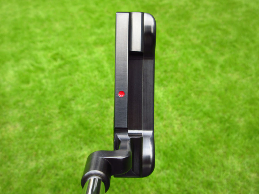 scotty cameron tour only brushed black carbon 009 prototype circle t 350g putter with scotty dog golf club