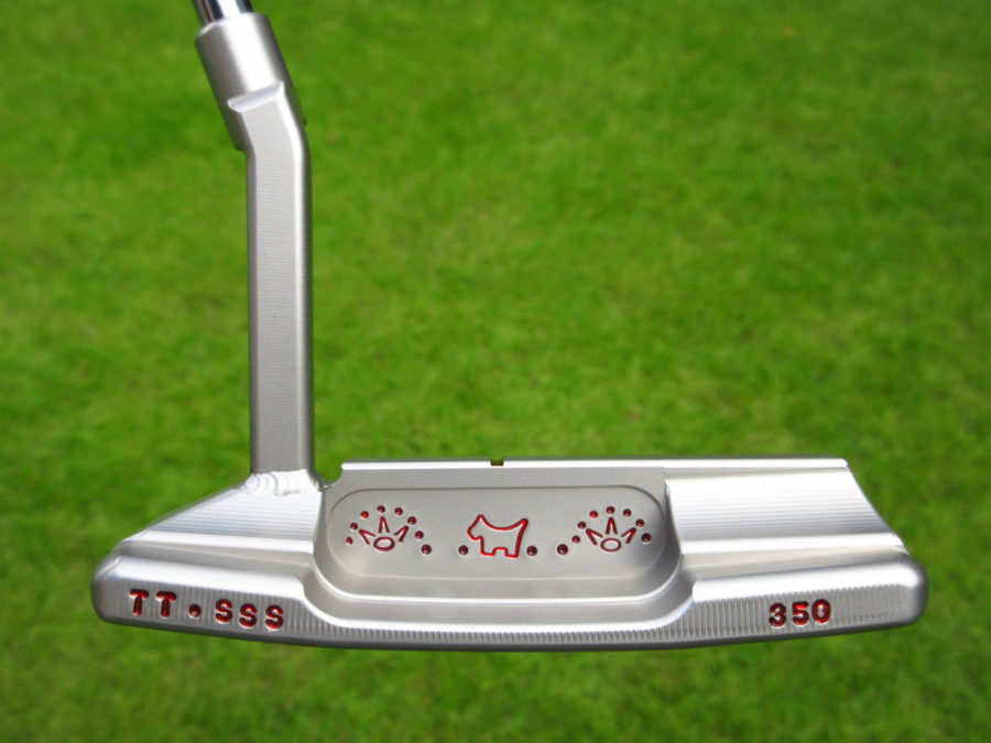 scotty cameron tour only sss timeless tourtype circle t putter 350g with welded mid neck and scotty dog stamp golf club