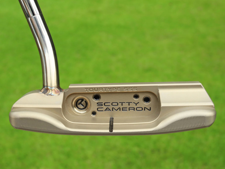 scotty cameron tour only two tone chromatic bronze and polished sss masterful 1.5 tourtype circle t with welded round neck putter golf club