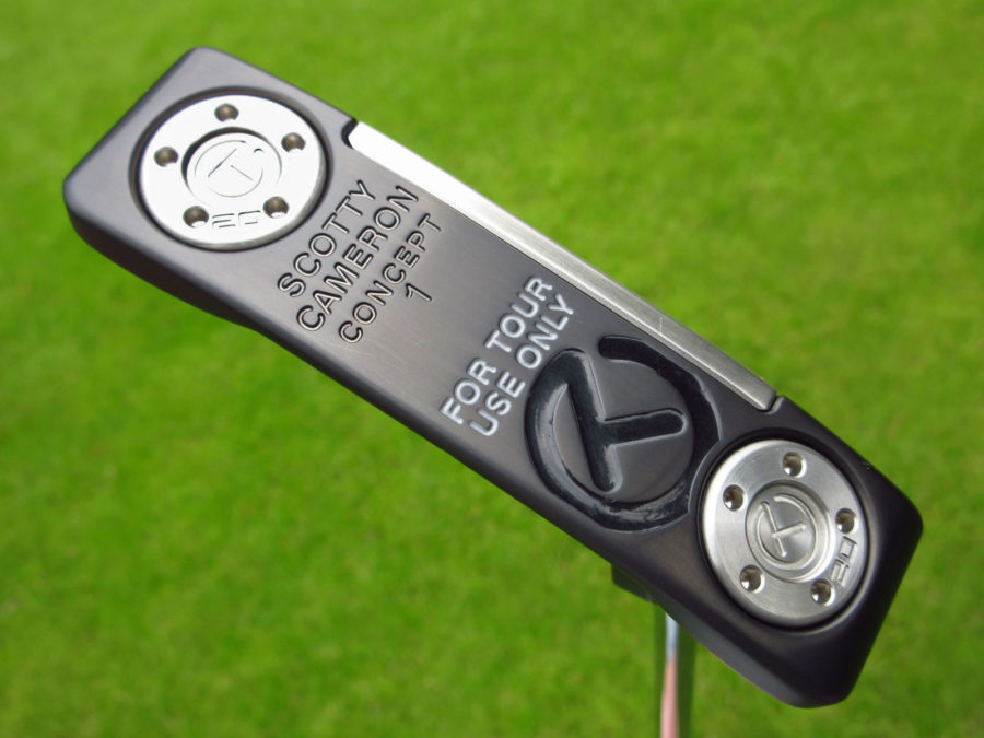 scotty cameron tour only black gss insert concept 1 newport circle t putter golf club