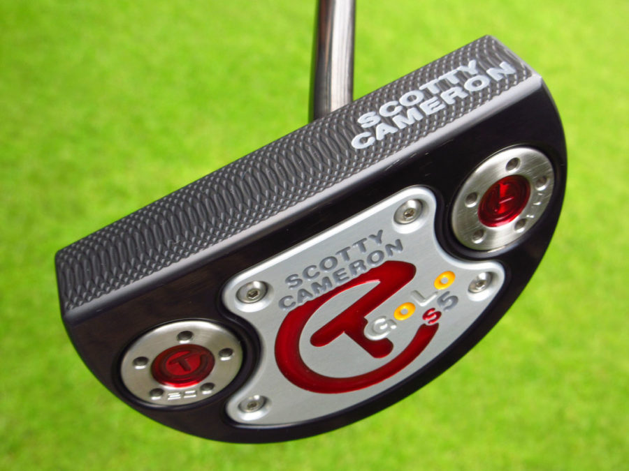 scotty cameron tour only black deep milled sss golo s5 centershaft circle t 360g putter golf club with black shaft and triple sight lines