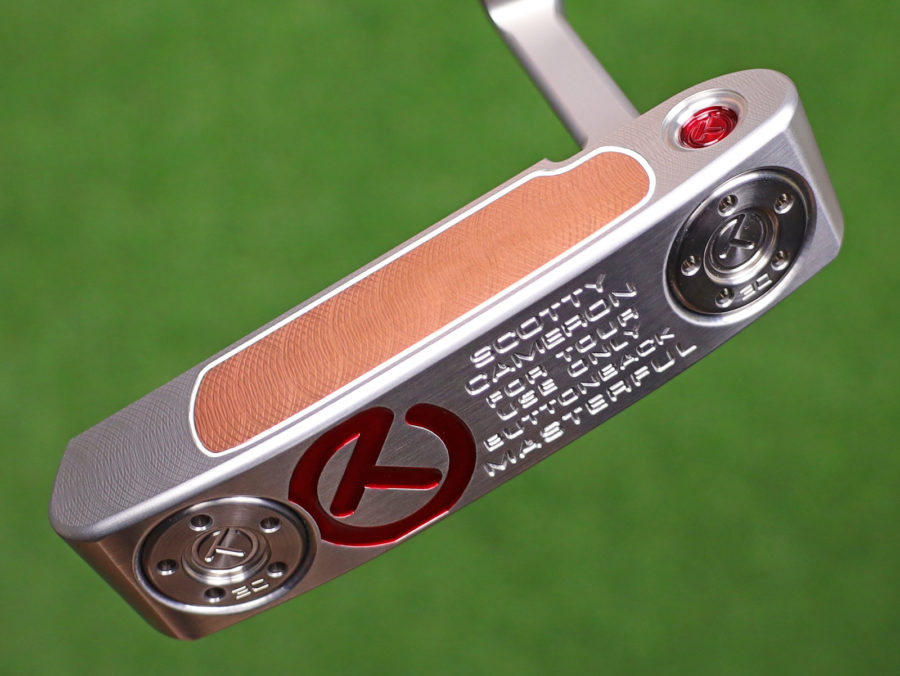 scotty cameron tour only masterful buttonback teryllium circle t 360g putter with tiger woods style sight dot golf club