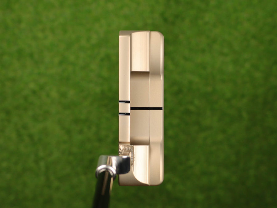 scotty cameron tour only two tone chromatic bronze and sss masterful plus tourtype circle t putter with welded plumber neck and black circle t shaft golf club