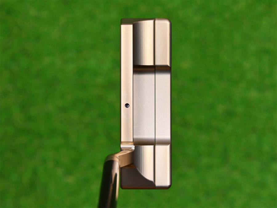 scotty cameron tour only chromatic bronze deep milled sss timeless 2.5 plus tourtype circle t 360g putter with black circle t shaft and sight dot golf club