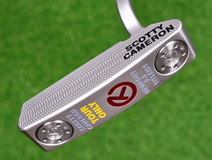 scotty cameron tour only sss deep milled newport 2.5 select circle t 350g putter with black shaft golf club