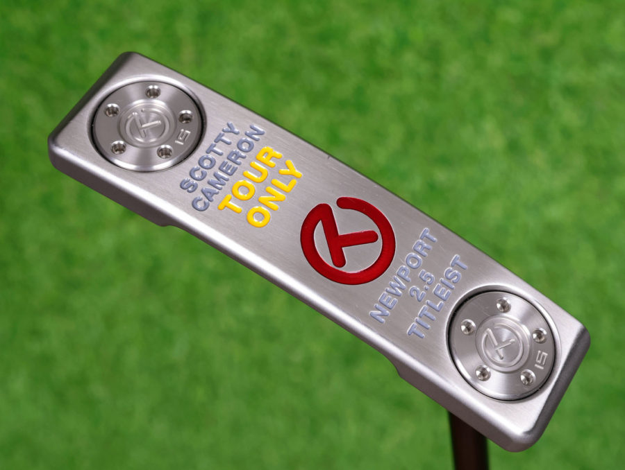 scotty cameron tour only sss deep milled newport 2.5 select circle t 350g putter with black shaft golf club