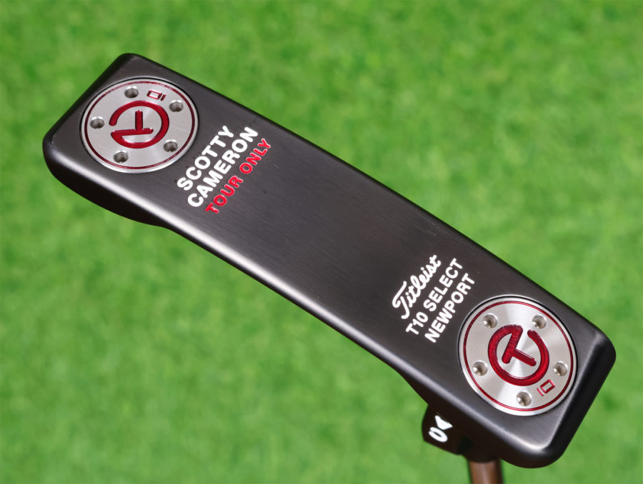 scotty cameron tour only black mist t10 newport buttonback teryllium circle t 340g putter with top line golf club