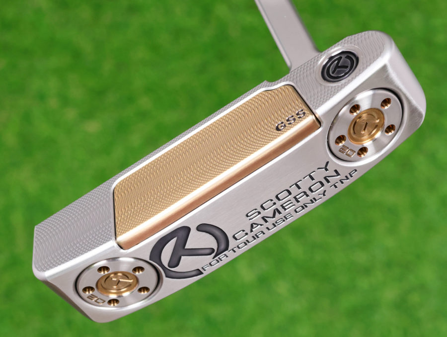 scotty cameron tour only two tone sss tnp newport concept 1 select chromatic bronze gss insert circle t 360g putter golf club with sight dot and black shaft