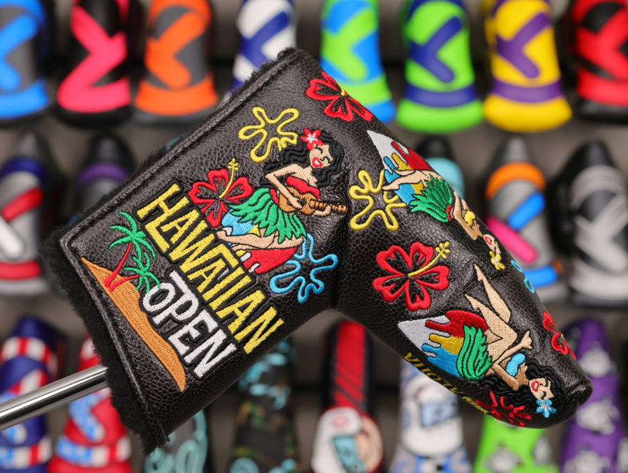 scotty cameron 2025 limited release black hula girl sony open in hawaii shaved ice blade headcover