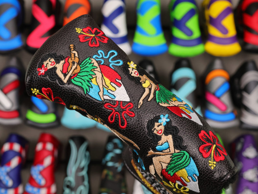 scotty cameron 2025 limited release black hula girl sony open in hawaii shaved ice blade headcover