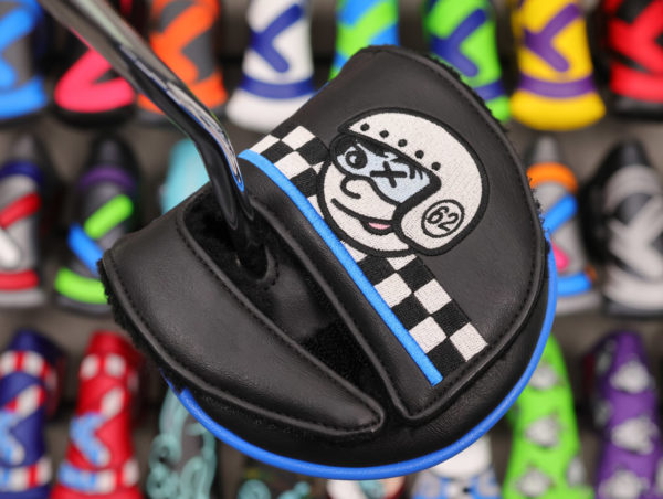 scotty cameron black and blue champs choice custom shop mid round headcover