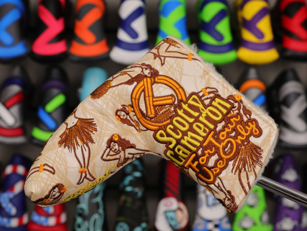 scotty cameron for tour use only 2013 tan hula girl sony open in hawaii circle t blade headcover