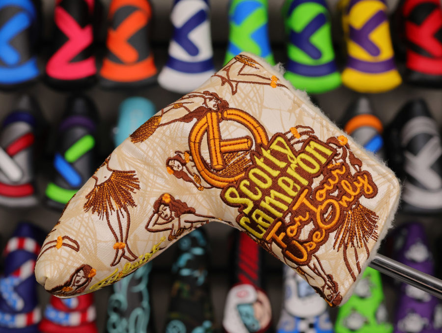scotty cameron for tour use only 2013 tan hula girl sony open in hawaii circle t blade headcover