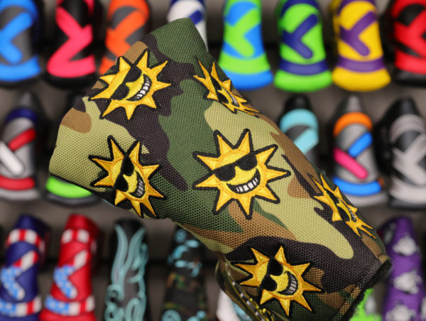 scotty cameron limited release custom shop camo sunshine mid mallet headcover
