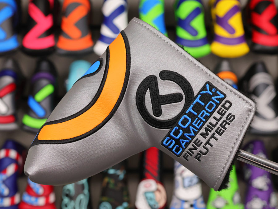 scotty cameron tour only bright silver multi color stick figure industrial circle t mid round headcover