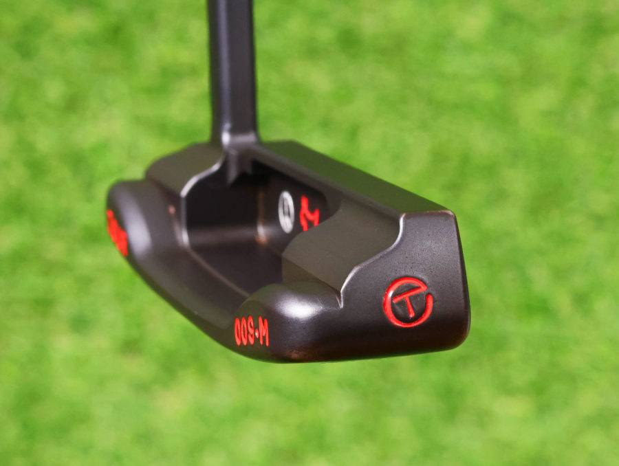 scotty cameron tour only 3x black carbon steel masterful 009m circle t 350g putter with peace sign tour bulldog and 7 point crowns stampings and extreme toe circle t stamp golf club
