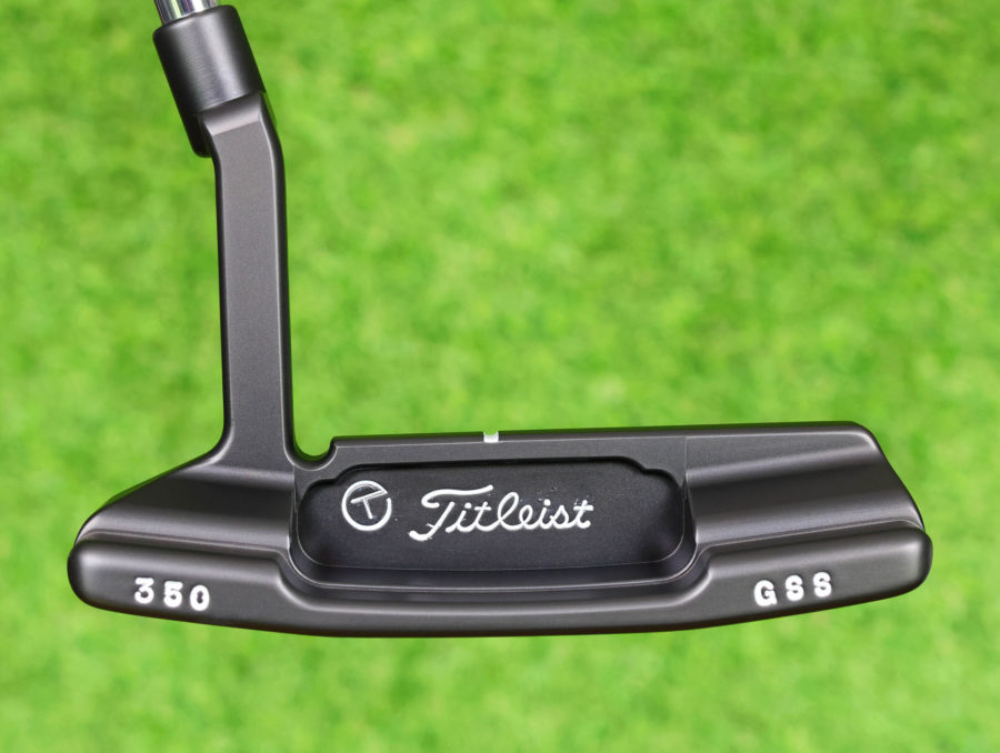 scotty cameron tour only black gss timeless newport 2 circle t 350g putter with top line and script titleist stamp golf club