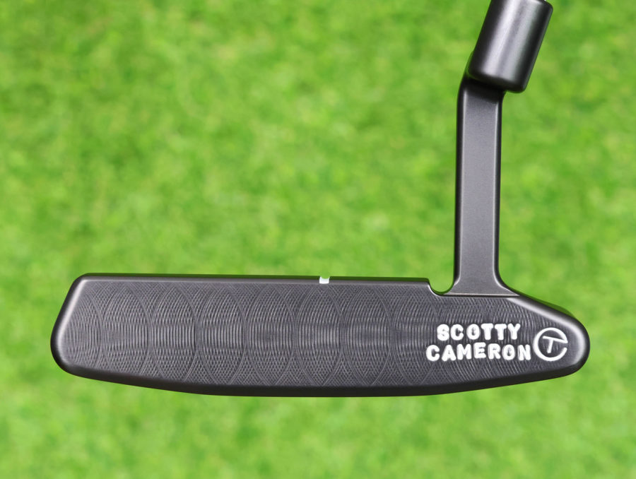 scotty cameron tour only black gss timeless newport 2 circle t 350g putter with top line and script titleist stamp golf club