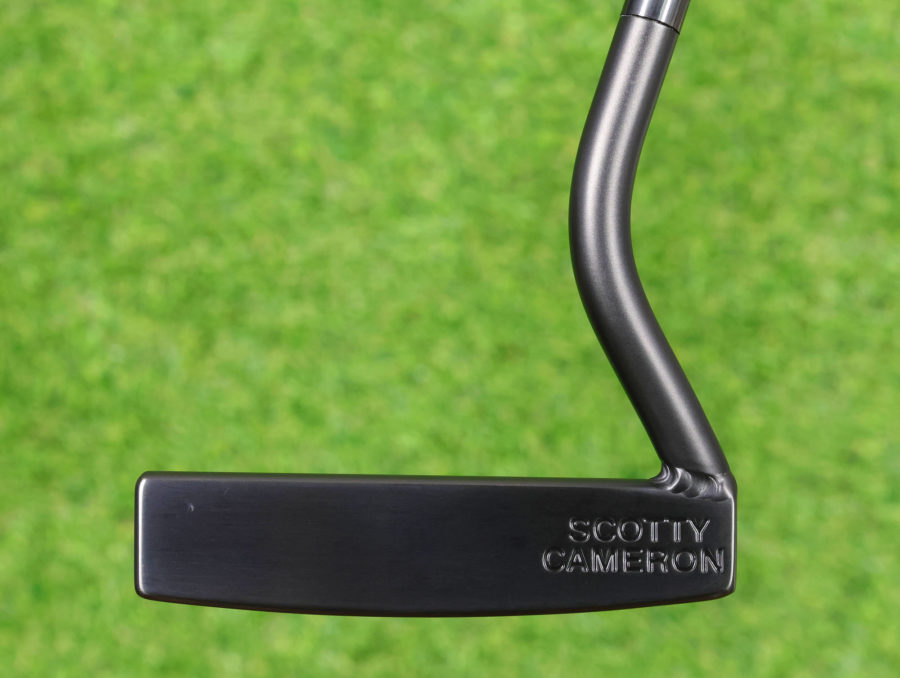 scotty cameron tour only black smooth milled face golo m3 circle t 360g with welded swan neck and black shaft golf club