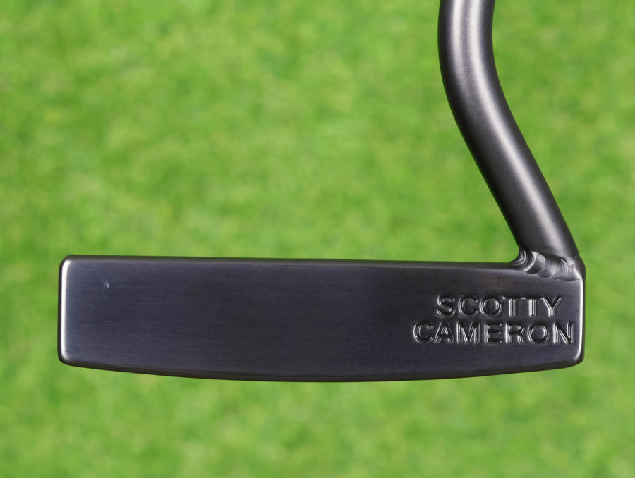 scotty cameron tour only black smooth milled face golo m3 circle t 360g with welded swan neck and black shaft golf club