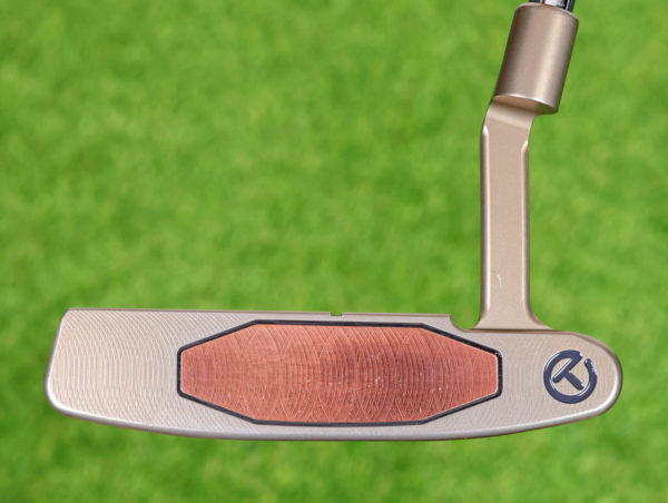 scotty cameron tour only chromatic bronze sss t22 newport teryllium circle t 360g putter with top line and black elastomer inlay and accents dot golf club