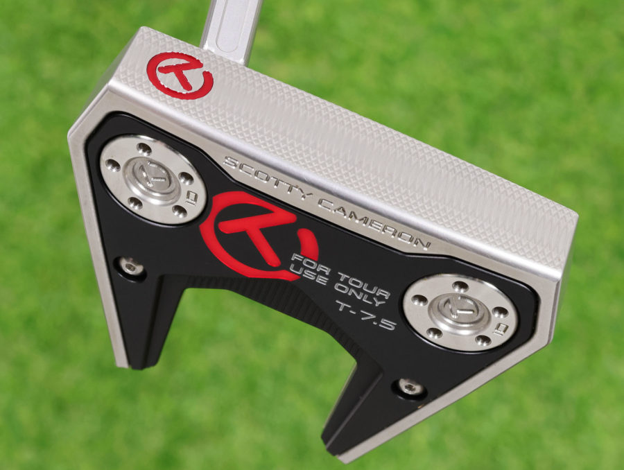 scotty cameron tour only left hand lh sss phantom t7.5 circle t 360g putter with welded flojet neck and tour only top line golf club