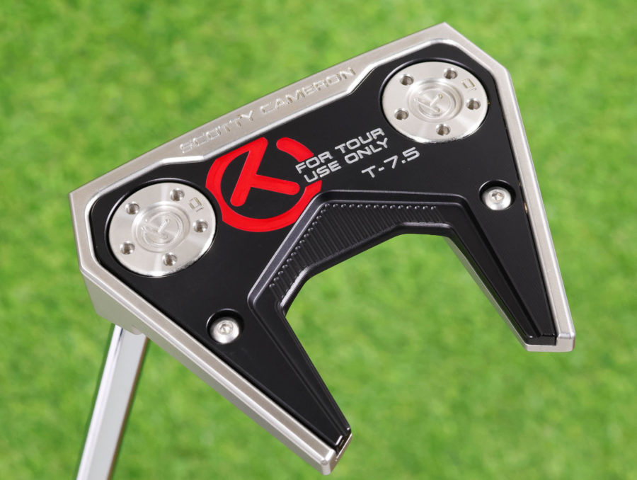 scotty cameron tour only left hand lh sss phantom t7.5 circle t 360g putter with welded flojet neck and tour only top line golf club