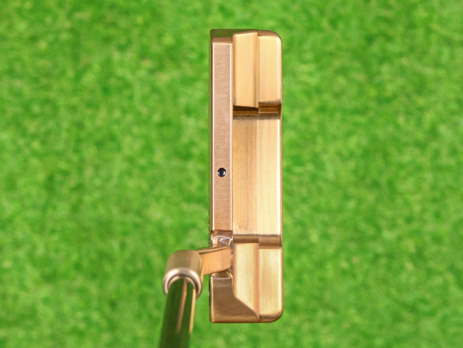 scotty cameron tour only chromatic bronze timeless newport 2 circle t 350g putter with welded mid slant neck and black shaft golf club