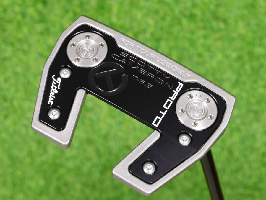scotty cameron tour only sss phantom x t5.5 circle t 360g putter with welded plumber neck and black shaft golf club