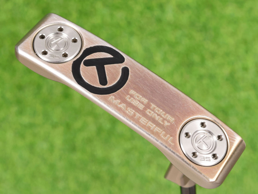scotty cameron tour only chromatic bronze sss masterful tourtype circle t 360g naked putter with black shaft golf club