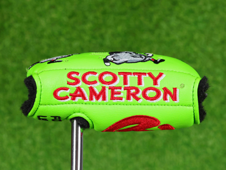 scotty cameron tour only circle t mid round mallet putter headcover for golf club