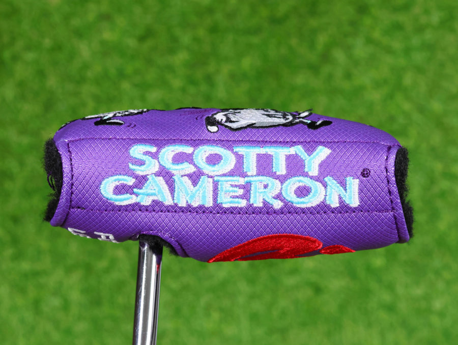 scotty cameron tour only circle t mid round mallet putter headcover for golf club