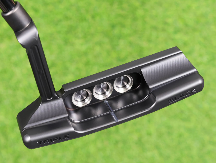 scotty cameron limited release 2024 triple black newport 2 putter with black shaft golf club