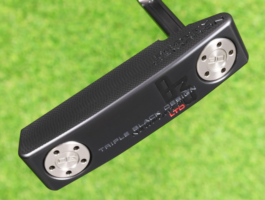 scotty cameron limited release 2024 triple black newport 2 putter with black shaft golf club