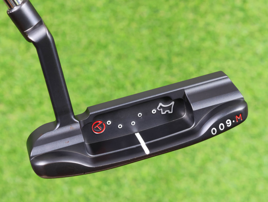 scotty cameron tour only 3x black carbon masterful 009m circle t 350g putter with studio installed tungsten sole weights and scotty dog stamp golf club