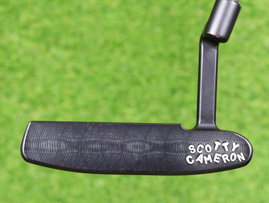 scotty cameron tour only 3x black carbon masterful 009m circle t 350g putter with studio installed tungsten sole weights and scotty dog stamp golf club