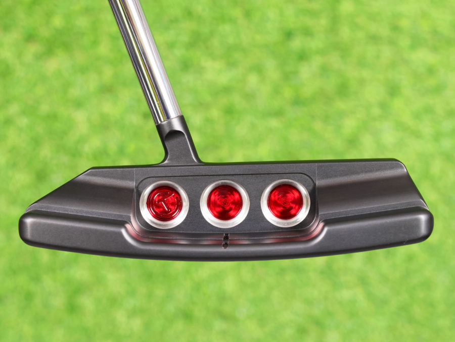 scotty cameron tour only black deep milled sss newport 2.6 select circle t 360g centershaft putter with smiley face stamp golf club