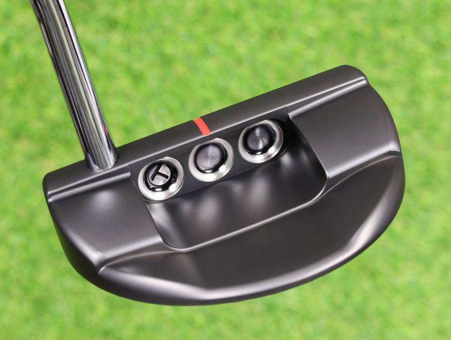scotty cameron tour only black sss deep milled roundback select prototype circle t 360g putter with red top line golf club