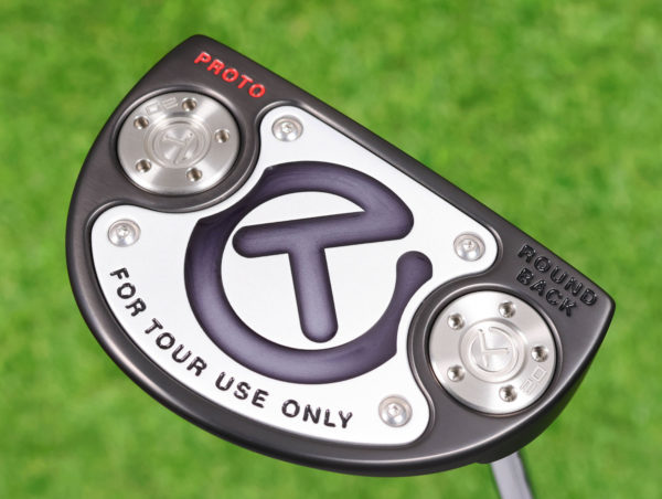 scotty cameron tour only black sss deep milled roundback select prototype circle t 360g putter with red top line golf club
