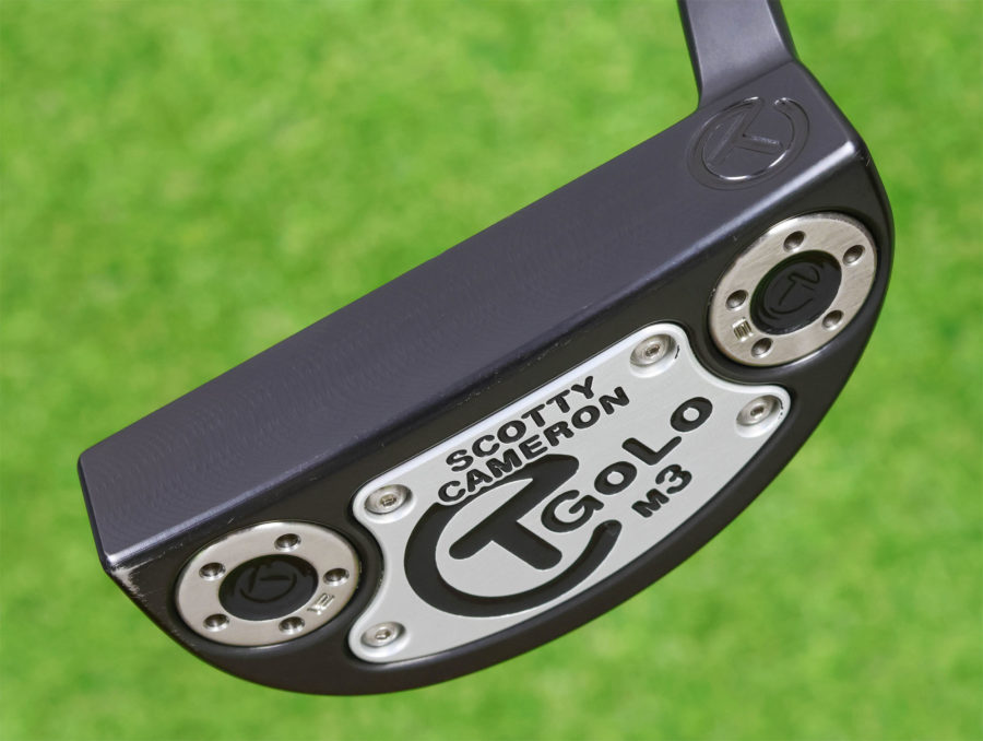 scotty cameron tour only black sss golo m3 circle t 350g putter with top line and black shaft golf club