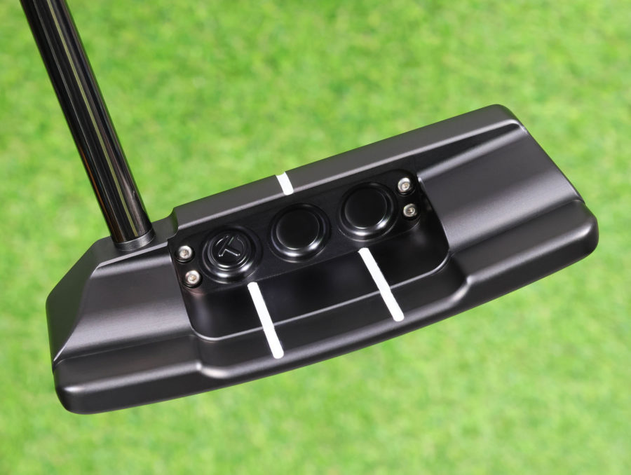 scotty cameron tour only black sss concept m2 mallet 2 circle t 350g putter with top line and dual flange lines and black circle t shaft golf club