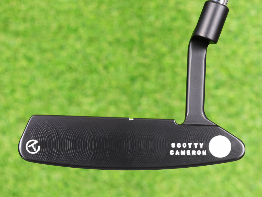 scotty cameron tour only black sss timeless newport 2 circle t 350g putter with top line and cherry bombs golf club