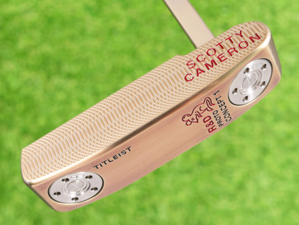 scotty cameron tour only chromatic bronze tour rat concept 1 circle t 360g putter with black shaft golf club