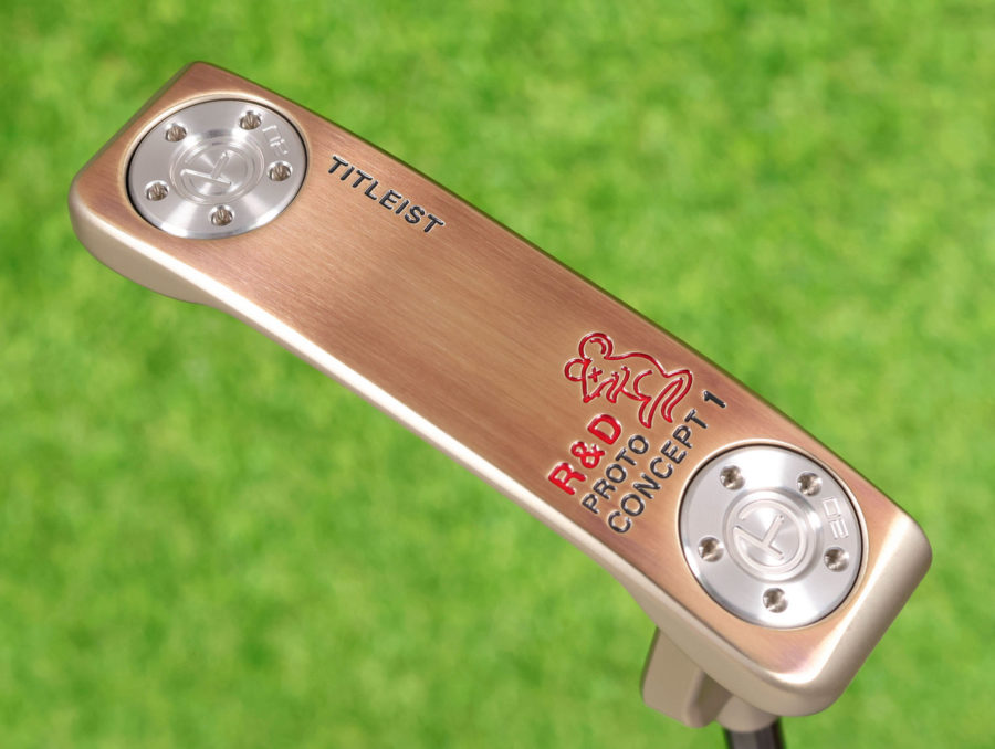 scotty cameron tour only chromatic bronze tour rat concept 1 circle t 360g putter with black shaft golf club